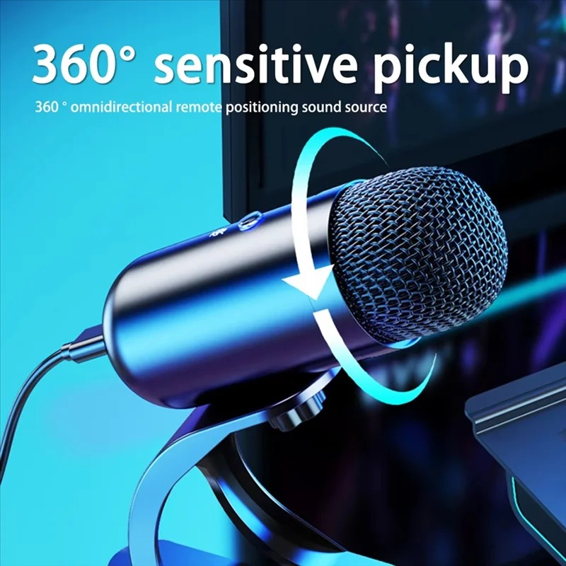 Gambar produk Singo Mikrofon Kondenser USB Condenser Microphone with Stand - K6
