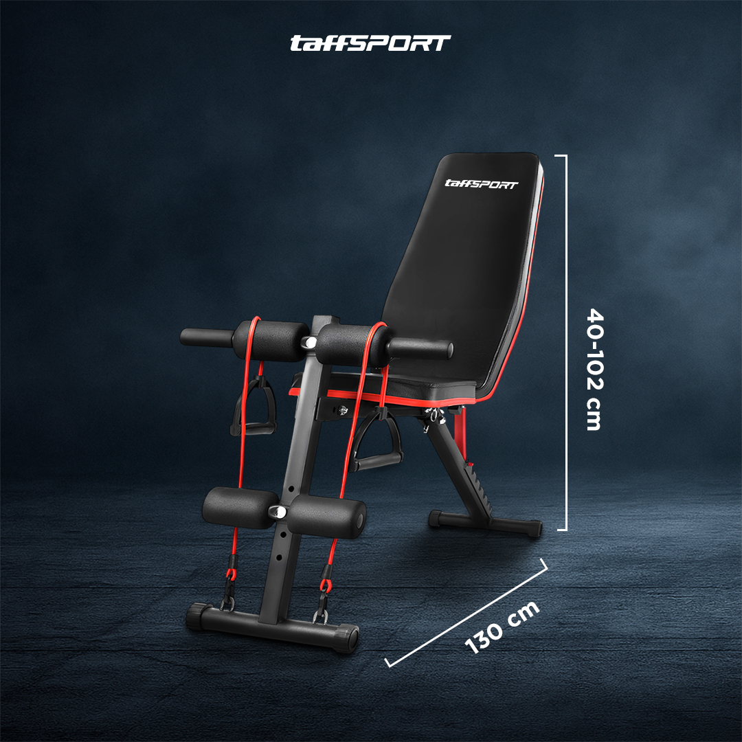 Gambar produk TaffSPORT Alat Fitness Gym Abdominal Perut Bench Press Foldable - AD-23