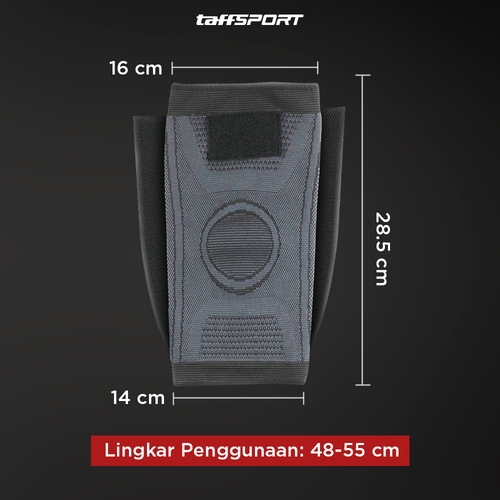Gambar produk TaffSPORT Pelindung Lutut Knee Support Compression Sport Fitness XL - EL06