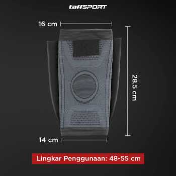 Gambar produk TaffSPORT Pelindung Lutut Knee Support Compression Sport Fitness XL - EL06