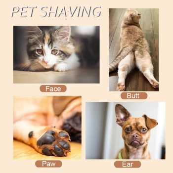 Gambar produk HWY Alat Cukur Bulu Kaki Hewan Elektrik Shaving Trimmer Pet 500mAh - H-410