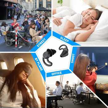 Gambar produk TaffSPORT Penutup Telinga Earplug Noise Reduction 3 Layer - VO75