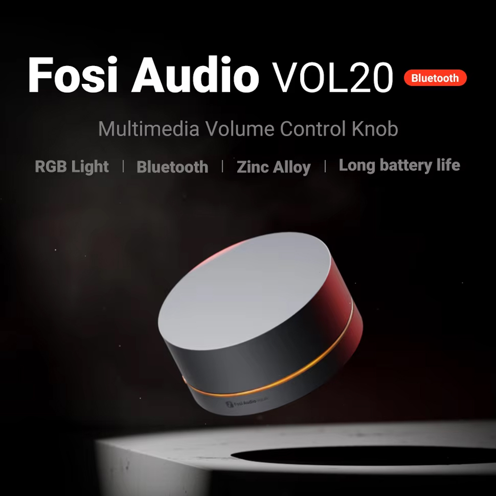Gambar produk Fosi Audio Volume Control Knob Multimedia Bluetooth RGB Light 750mAh - VOL20