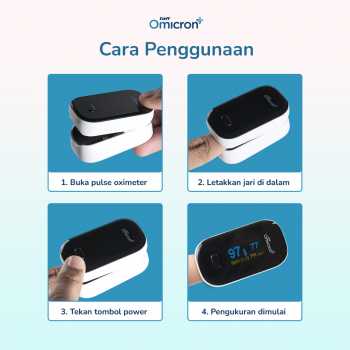 Gambar produk TaffOmicron Fingertip Pulse Oximeter Alat Ukur Saturasi Oksigen Darah - YK-80B