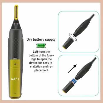 Gambar produk YUGESA Alat Cukur Kumis Elektrik Angled Trimmer Shaver Dual Blade - YG-20