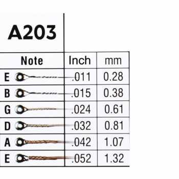 Gambar produk Alice Set Senar Gitar Stainless Steel Anti Rust Guitar String 6in1 - 203