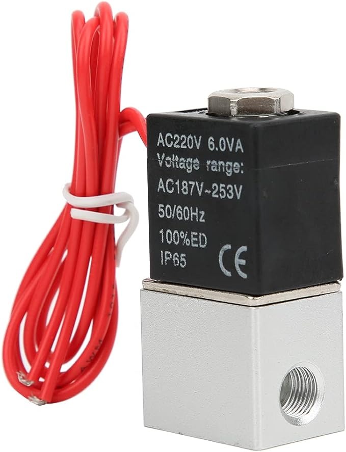 Gambar produk SHIKI Solenoid Valve Katup Air Otomatis Normally Closed 220V 1/4 Inch - SK054