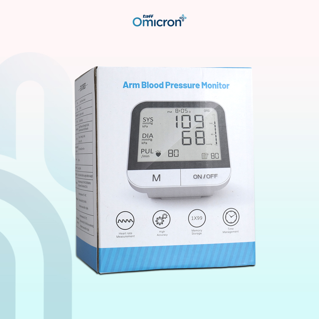Gambar produk TaffOmicron Tensimeter Digital Pengukur Tekanan Darah English Voice - BMP-A7VL