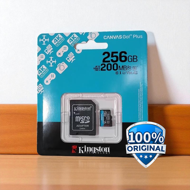 Gambar produk Kingston Canvas Go! Plus MicroSD Gen4 U3 V30 200Mbps 256GB - SDCG4