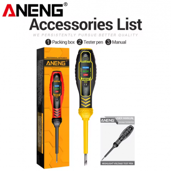 Gambar produk ANENG Obeng Tespen Tester Pen Highlight Voltage With 3 Indicator Obeng Minus - B18