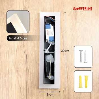 Gambar produk TaffLED Lampu Dinding Hias Outdoor Long Strip LED 3in1 Color 30cm - ISN-31