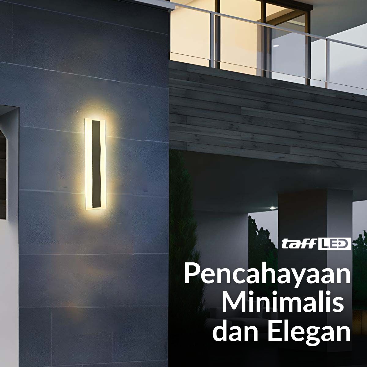 Gambar produk TaffLED Lampu Dinding Hias Outdoor Long Strip LED 3in1 Color 30cm - ISN-31