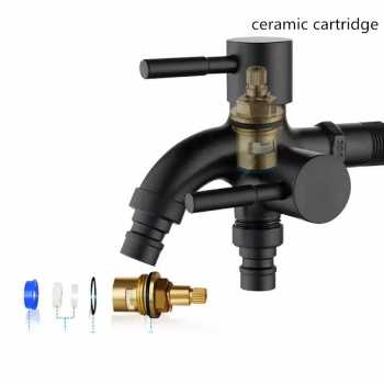 Gambar produk Suiton Keran Air Faucet 2in1 Water Outlet Mop Pool Stainless Steel - INU112