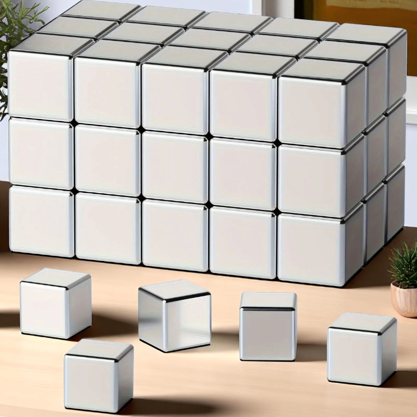 Gambar produk Yue Strong Neodymium Magnet NdFeB N35 5x5x5mm 60 PCS - INU71