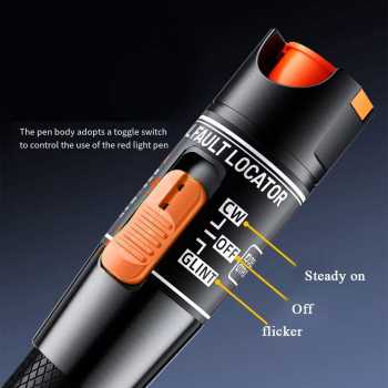 Gambar produk ELBOKERO Pena Laser Fiber Optic Tester Light Pen Fault Locator Red 10 mW - TGR11