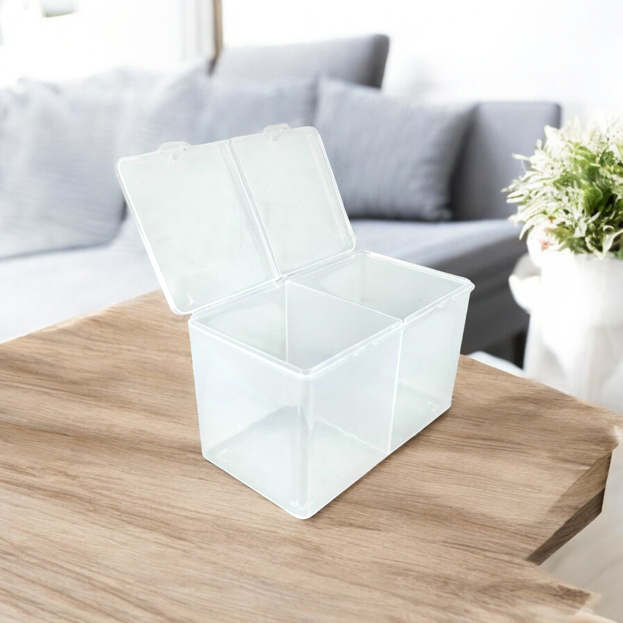 Gambar produk Acolehuma Tempat Kapas Multifungsi Dual Compartment Make Up Storage - AH097