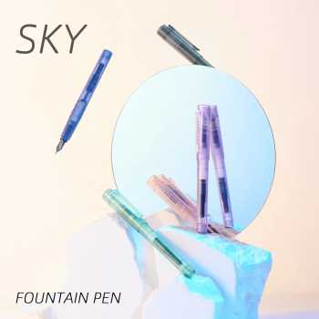 Gambar produk Kaco SKY Pena Fountain Pen EF Nib Black Ink with Cartridge - K1020