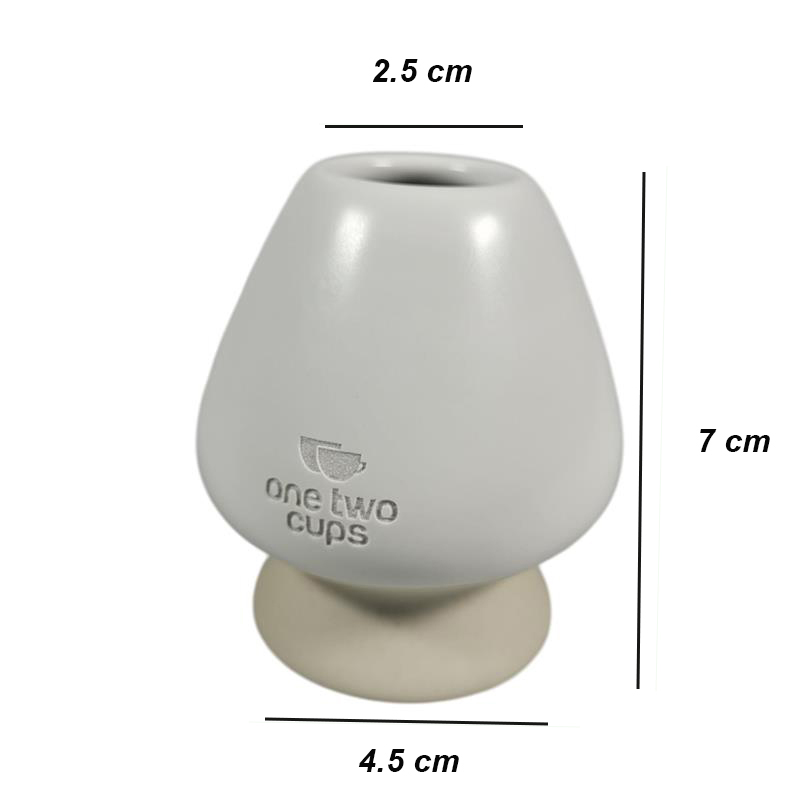 Gambar produk One Two Cups Stand Chasen Matcha Whisk Japanese Tea Ceramic - NA-153