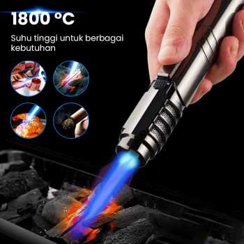 Gambar produk Focus Torch Butane Gas Lighter Blue Flame Windproof Adjustable - SG006