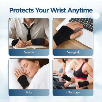Gambar produk SHW Pelindung Pergelangan Tangan Magnetic Therapy Wrist Guard 1 PCS - SHW-A1