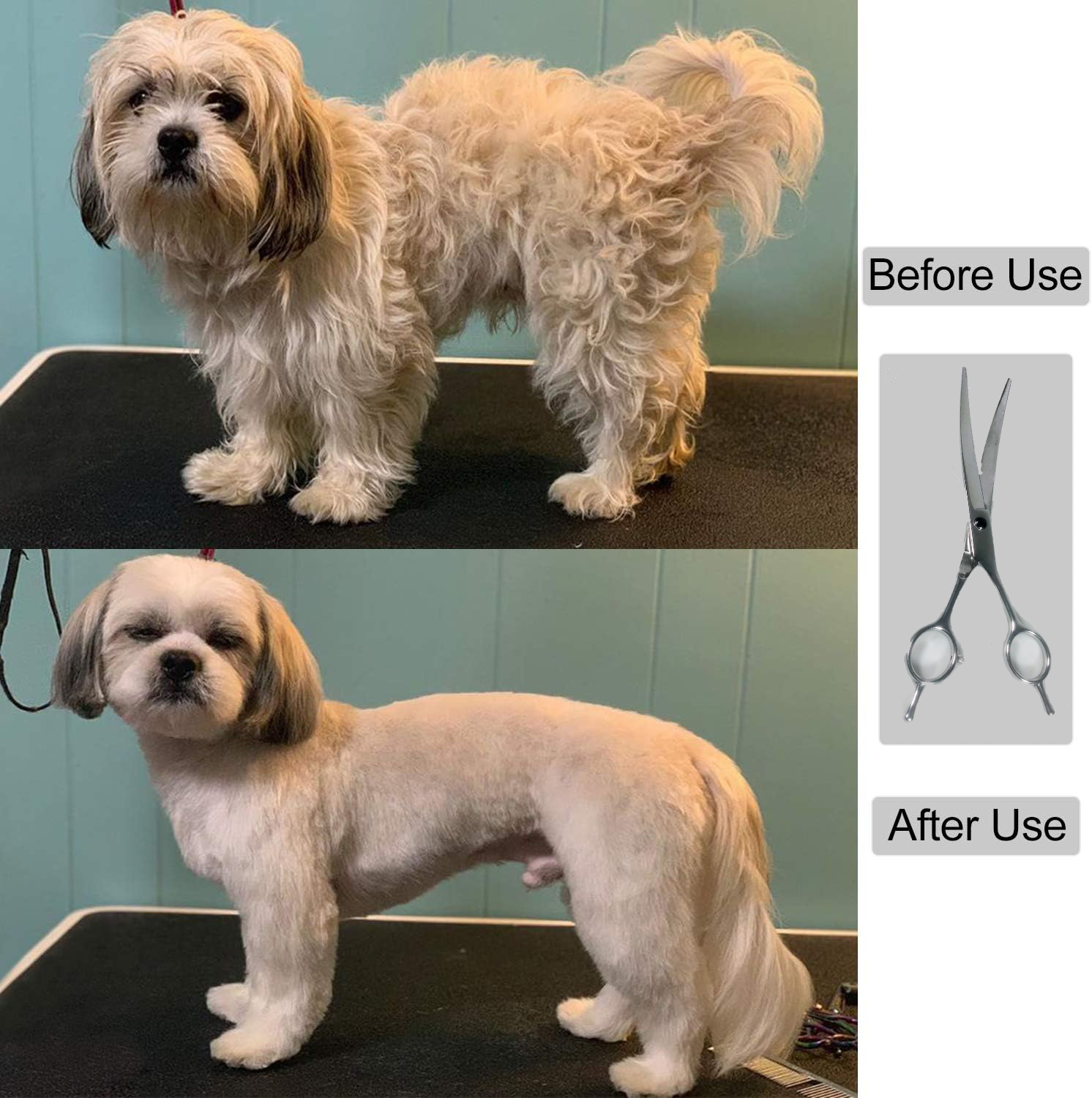 Gambar produk Woofs Gunting Curve Grooming Bulu Hewan Peliharaan 7 Inch - INU72