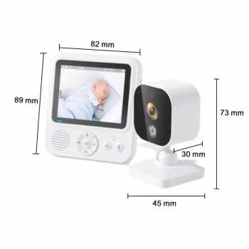Gambar produk JIYUE Baby Monitor CCTV Display Camera Two Way Talk 2.8 Inch 1500mAh - ABM-900