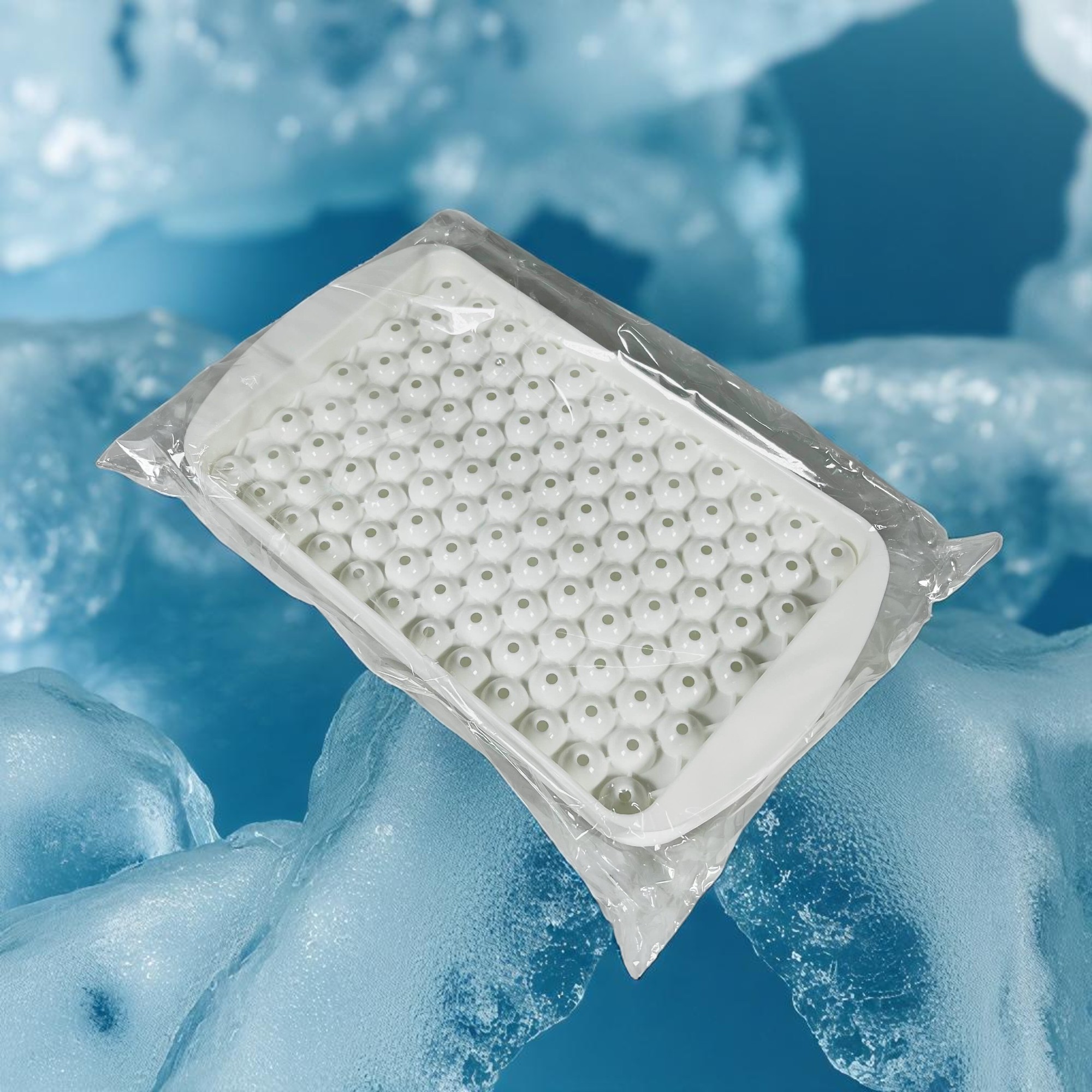 Gambar produk Coky Cetakan Es Batu Jelly Bulat 104 Grid Ice Cube Tray BPA Free - INU77