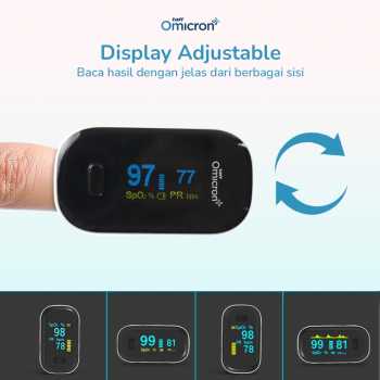 Gambar produk TaffOmicron Fingertip Pulse Oximeter Alat Ukur Saturasi Oksigen Darah - YK-80B