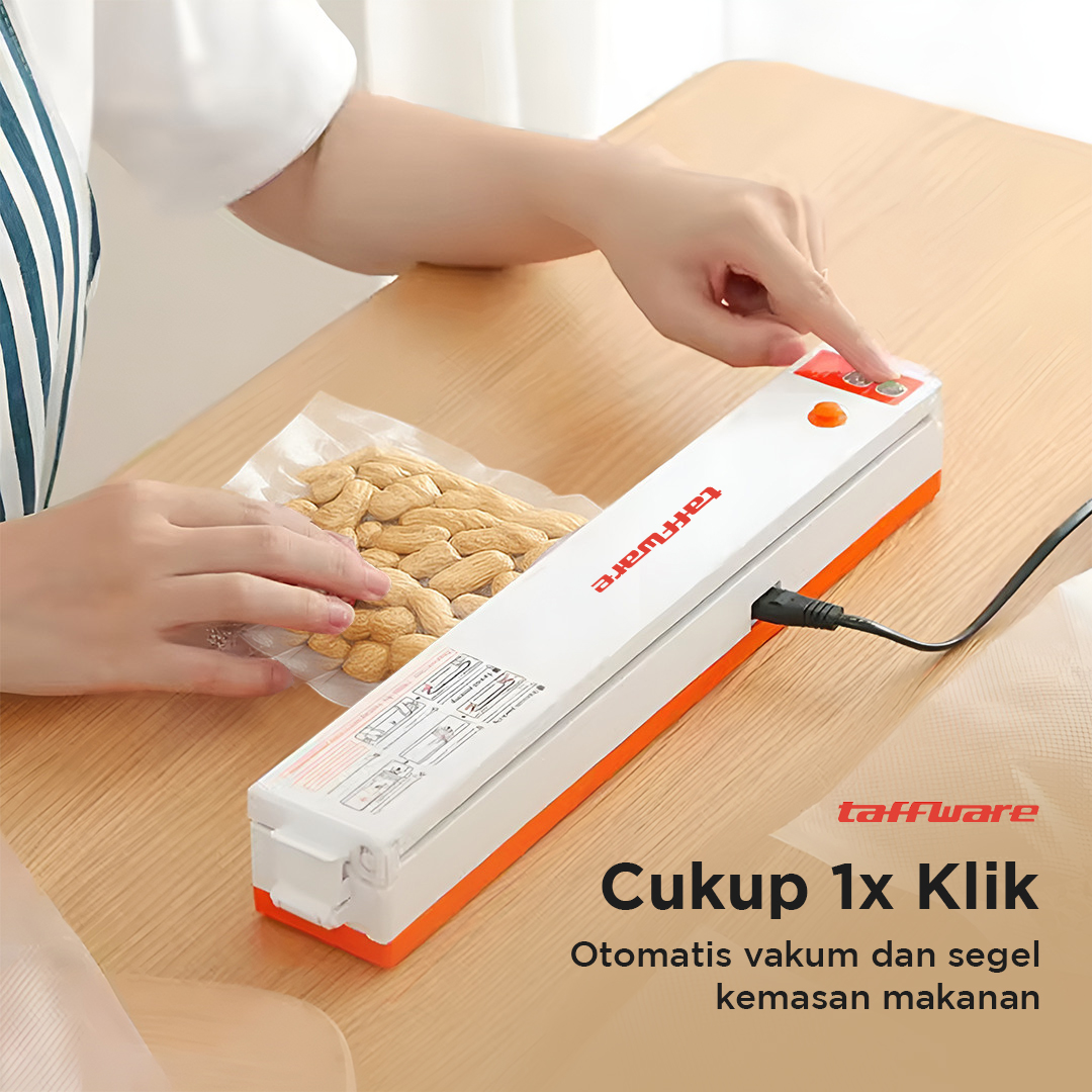 Gambar produk Taffware Alat Vakum Makanan Vacuum Sealer Packaging Machine with Bag - HF-001