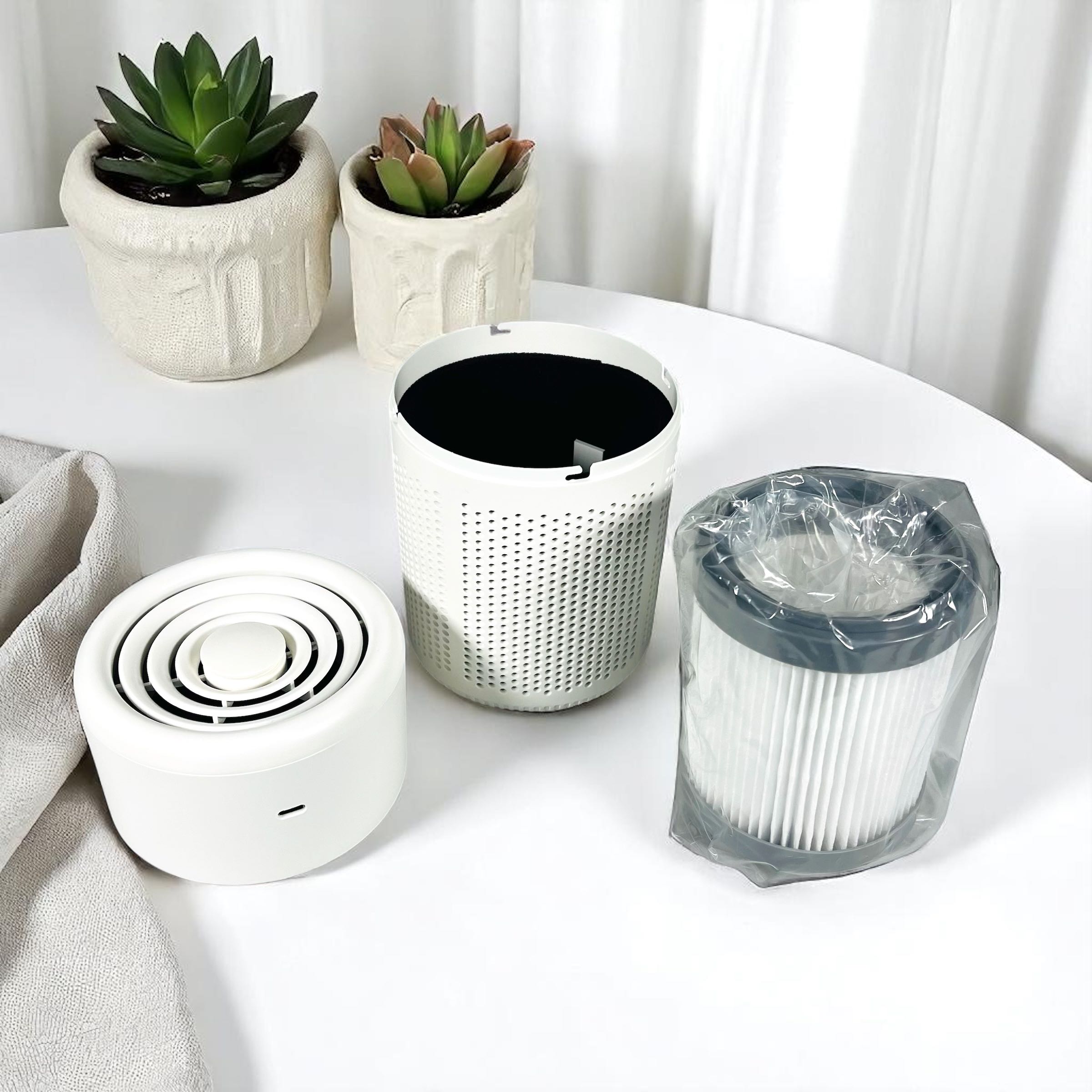 Gambar produk CREAROMA Air Purifier Deodorizer Carbon HEPA Filter Negative Ion - EJ-JHQ01