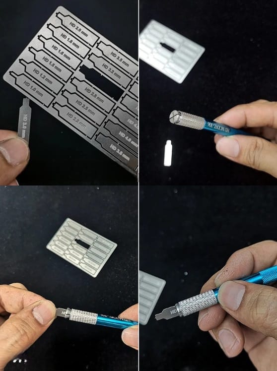 Gambar produk HD Pisau Ukir Lubang Datar Flat Bottom Hole Drilling Model Kit 18Punch - HD026