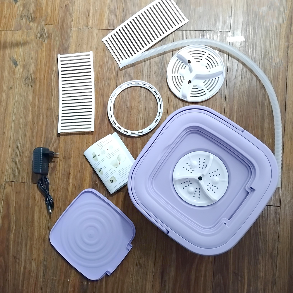 Gambar produk BALASHOV Mesin Cuci Mini Lipat Portable Foldable Washing Machine 9L - MLSC-01