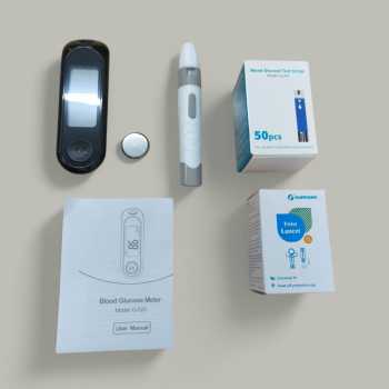 Gambar produk ELECTRON Alat Cek Gula Darah Glucometer Kit 50 Test Strips - HH-XT520