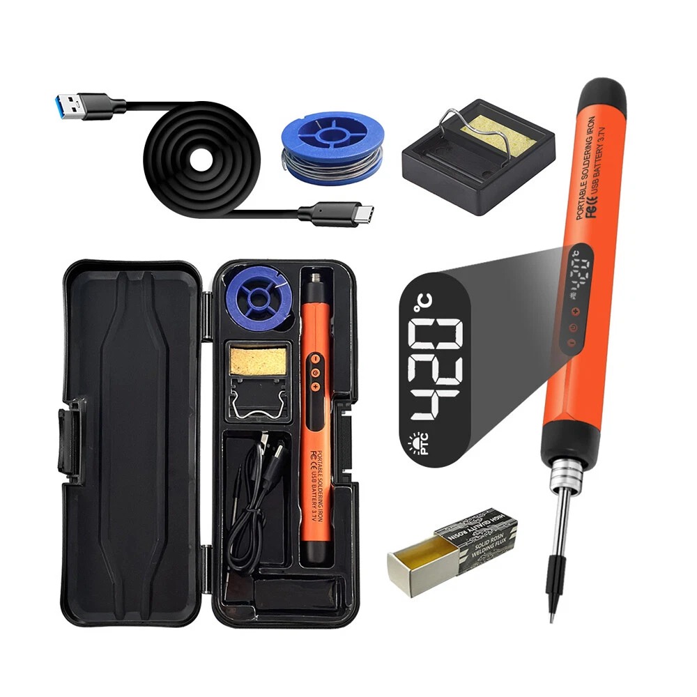 Gambar produk LEFAVOR Solder Adjustable Temperature Fast Heating LCD Type C 1000mAh - C200S