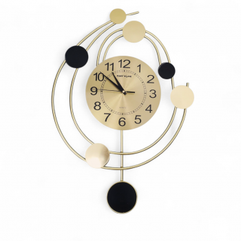 Gambar produk TaffHOME Jam Dinding Quartz Iron Luxury Nordic Style 66cm - SF126888