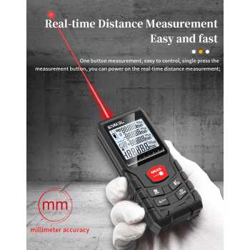 Gambar produk SNAKOL Pengukur Jarak Laser Range Finder Portable Waterproof 50M SK-50 - SK