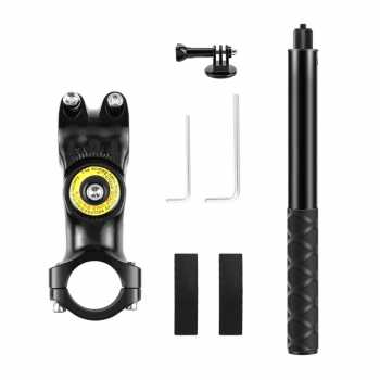 Gambar produk PINGWEN Clamp Bracket Mount Motorcycle Monopod Selfie Stick Insta360 - 556PU817