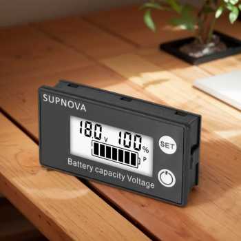 Gambar produk SUPNOVA Indikator Kapasitas Baterai Battery Capacity Voltmeter 100V - SP-100