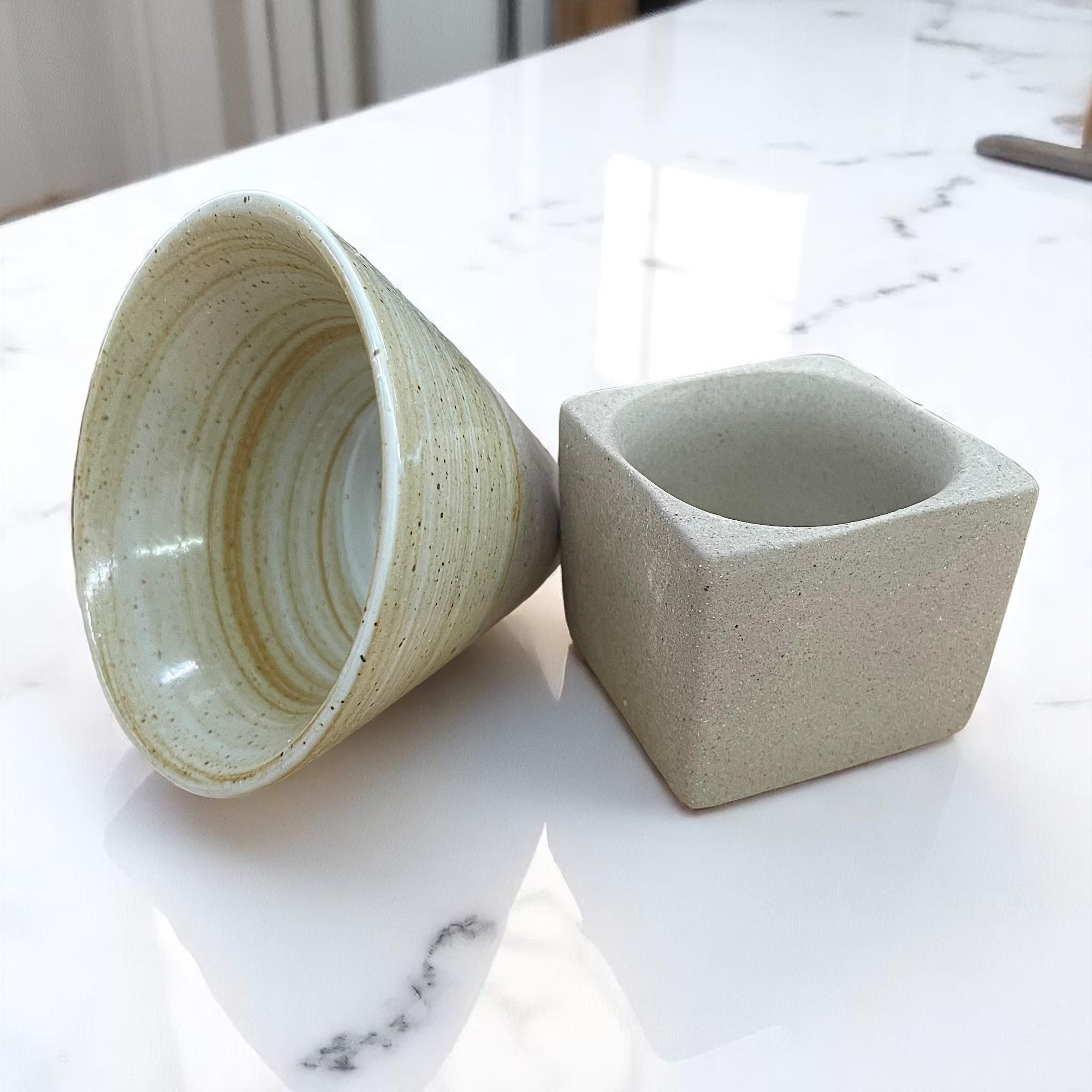 Gambar produk PDQ Gelas Keramik Kopi Teh Japanese Cone Shape Ceramic Cup 100ml - PDQ001