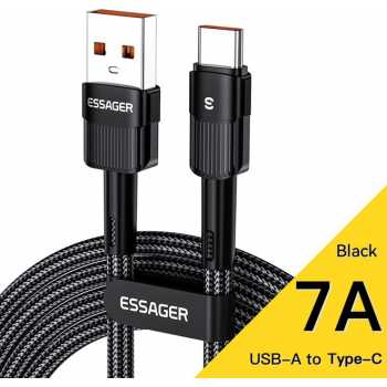 ESSAGER Kabel Data Type C Multifungsi Fast Charging Braided 7A 80W - EXCT-XC