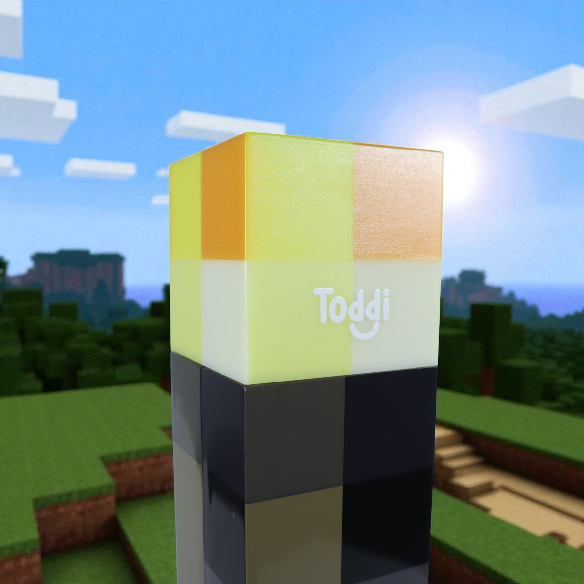 Gambar produk Toddi Lampu LED Minecraft Torch Night Light Recharge Warm White - MC-1867