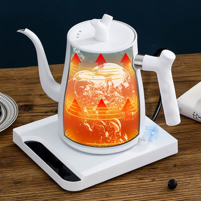 Gambar produk One Two Cups Teko Listrik Kopi Pemanas Air Leher Angsa 1000W 1L - HR-462