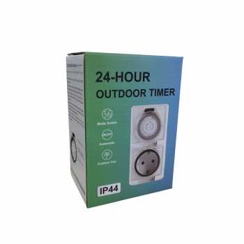 Gambar produk HITCOM Stop Kontak Waktu Mechanical Timer Automatic 24 Hours 4000W - HG03M