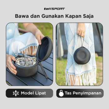 Gambar produk TaffSPORT Kompor Gas Portable Lipat 5 Burner Ultralight Camping Stove - WS542
