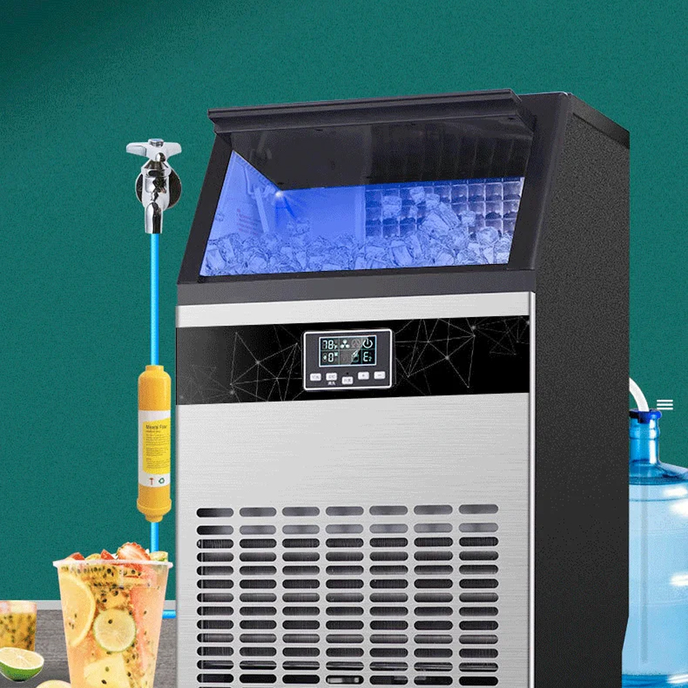 Gambar produk Hicon Mesin Es Batu Kotak Otomatis Ice Maker Machine 70kg 220W - HZB-60FAB
