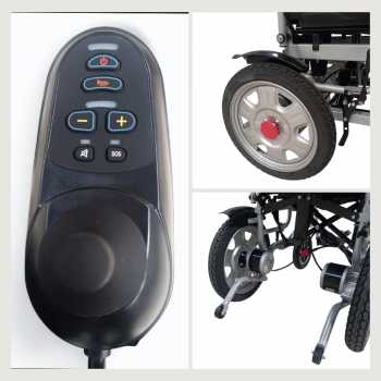 Gambar produk JiKang Kursi Roda Elektrik Lipat Wheelchair with Hand Controller 250W - TW-100W