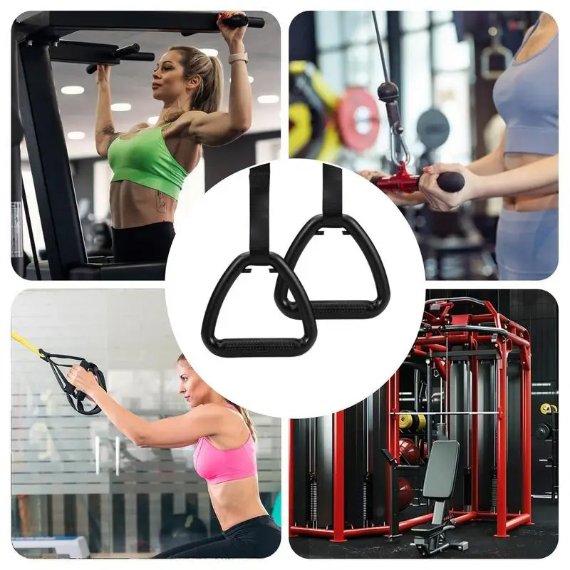 Gambar produk SOTORE Gymnastic Pull Up Ring Non Slip Home Workouts with Strap 1M - SR46