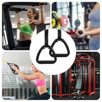 Gambar produk SOTORE Gymnastic Pull Up Ring Non Slip Home Workouts with Strap 1M - SR46
