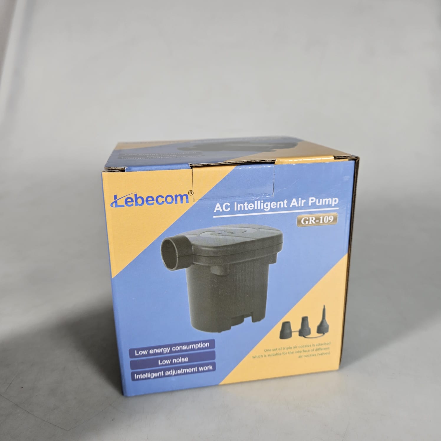 Gambar produk Lebecom Pompa Angin Elektrik Multifungsi Inflator Air Pump with Nozzle - GR-109