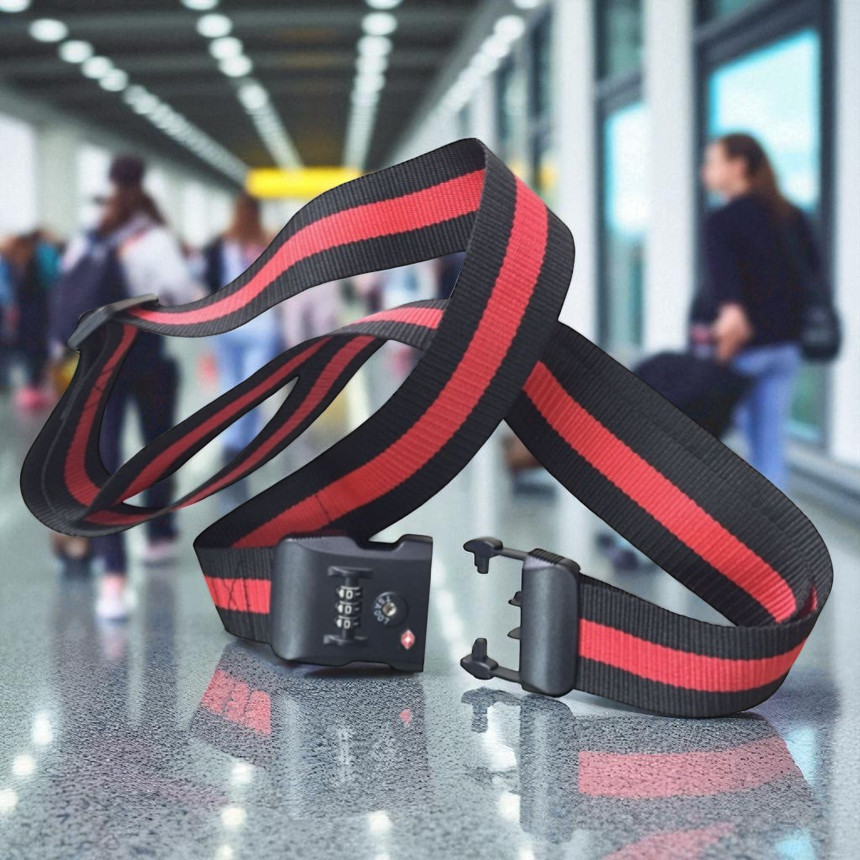 Gambar produk TaffGUARD Travel Luggage Lock Suitcase Belt Tali Koper Gembok TSA PIN - TSA-319